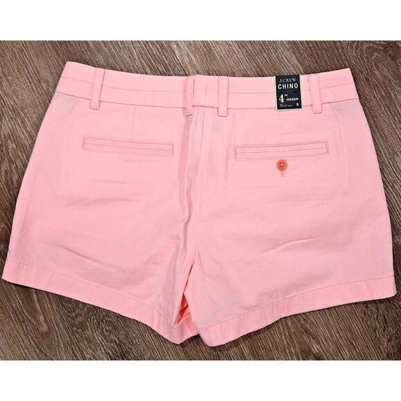 J.Crew Women's Chino Shorts 4" Inseam Size 8 Pink - Picture 3 of 5